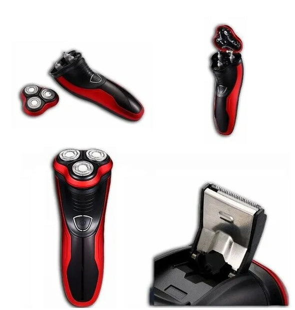 Men's Razor Rotary Waterproof Electric Shaver Pop-Up Trimmer Wet Dry Cordless