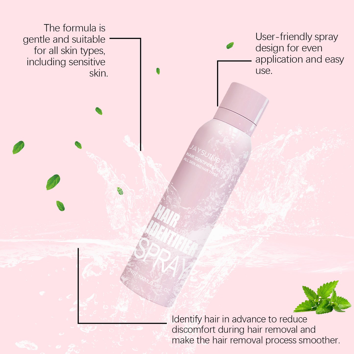 Facial Cleansing  Mild Hair Removal Spray