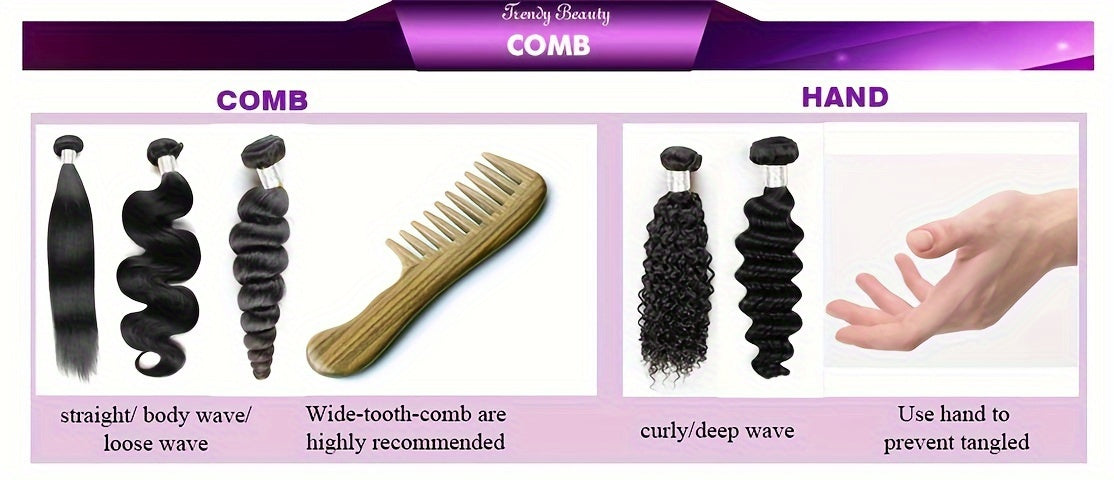 4 Bundles Peruvian Water Wave 100% Virgin Human Hair Extensions Double Weft 100% Unprocessed Human Hair Water Wave Hair Natural Black Color For Women Can Be Dyed