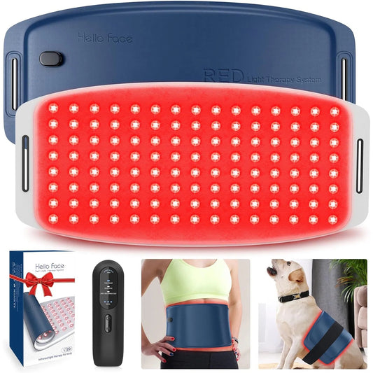 Red Light Therapy Belt For Body, Mother's Day Gift, Cordless Near Infrared Light Therapy Pain Relief & Inflammation With Soft Breathable Fabric, For Muscle Soothe, For Shoulder, Waist, Back, Legs