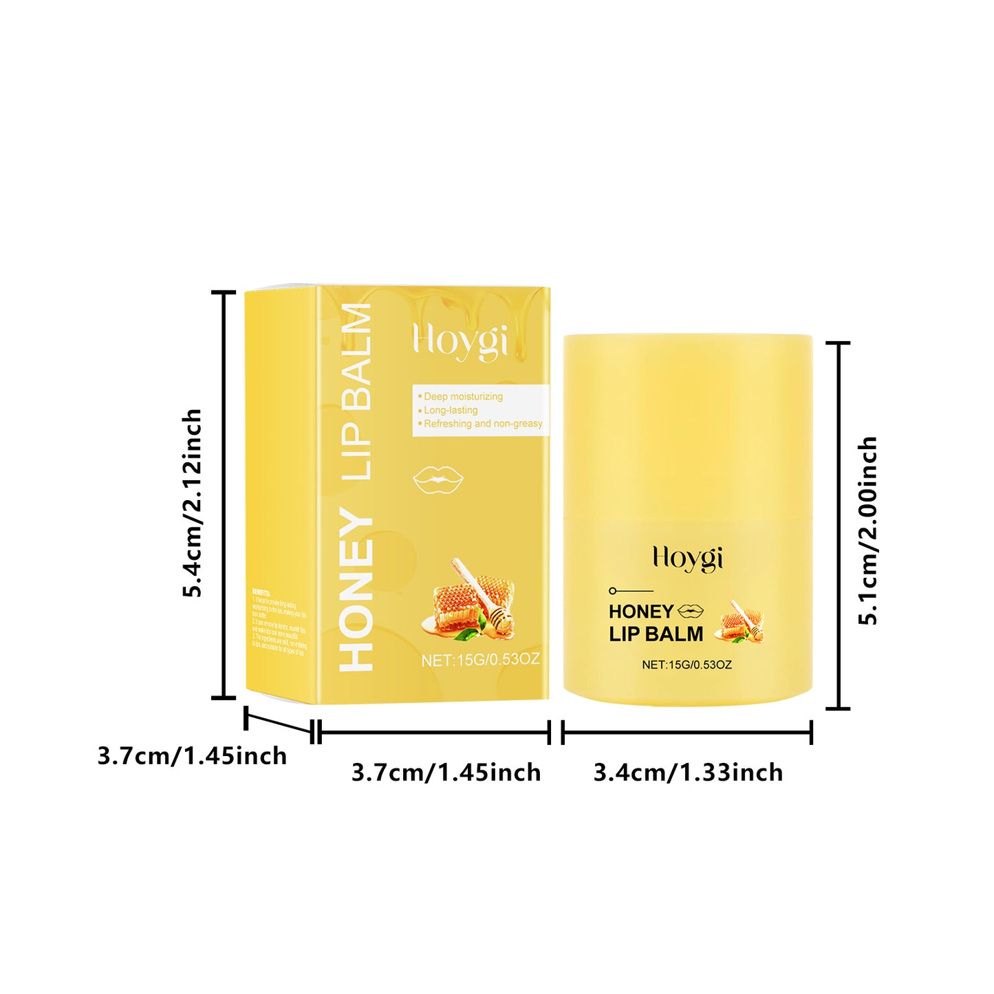 Hoygi Honey Nourishing Lip Balm Deeply Nourishes, Softens Lip Skin, Fades Lip Lines, And Prevents Chapped Lip Balm