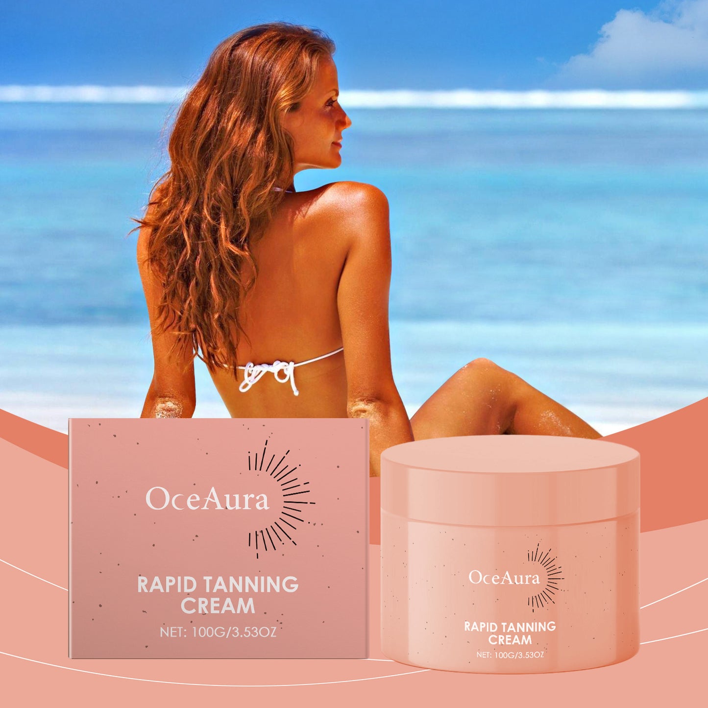 OceAura Hydrating Tanning Cream Deeply Moisturizes And Hydrates Skin For A Bronzed Skin