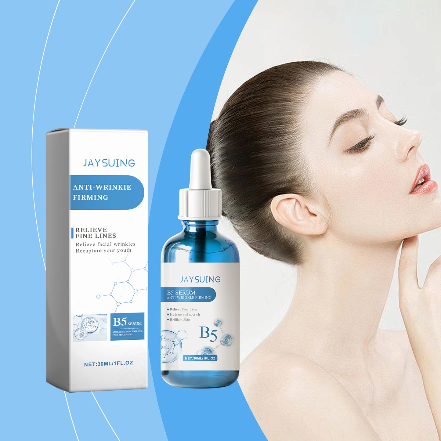 Jaysuing B5 Elastic Repair Essence Improves Skin Elasticity, Hydrates And Moisturizes Moisturizing Skin Care Essence