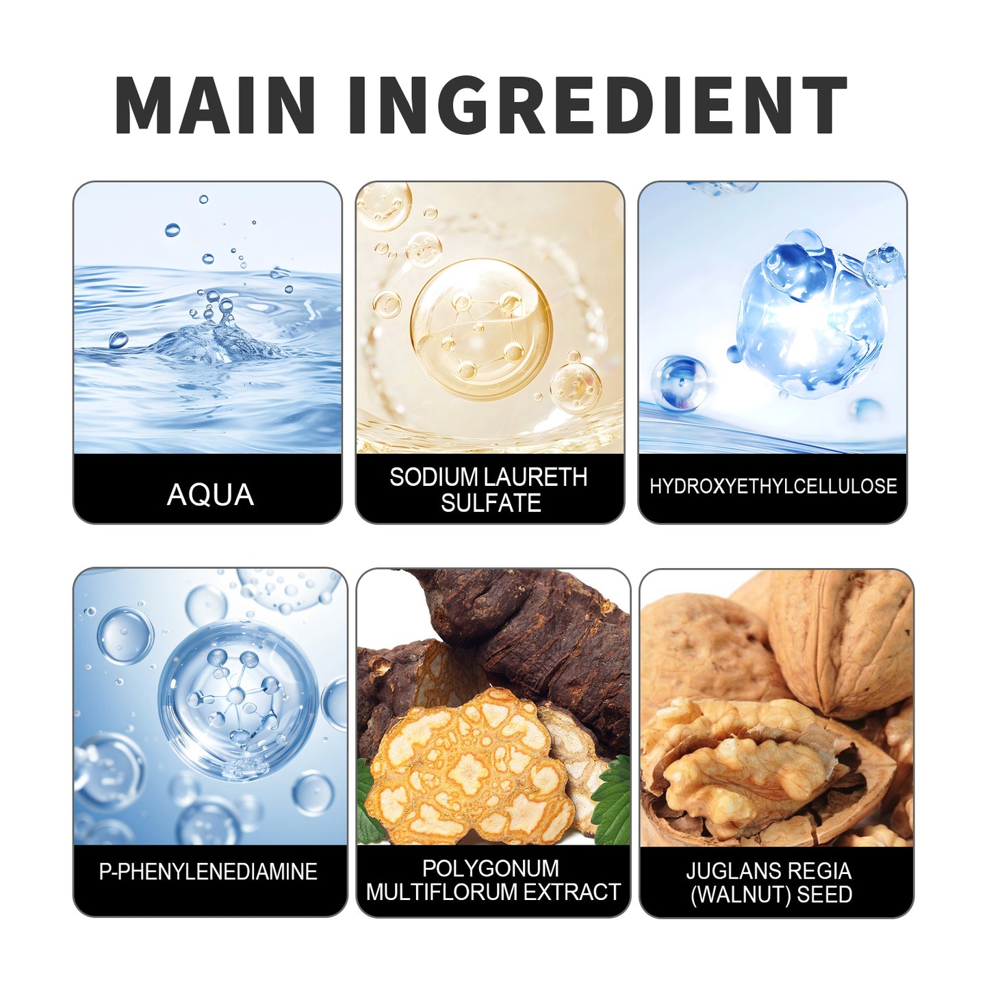 Natural Gentle Long-lasting Easy To Color Hair Cream