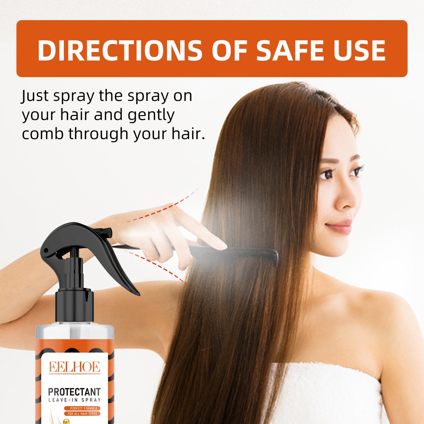 Repair Bifurcated Dry Hair And Frizzy Hair Damaged Moisturize Hair And Smooth Hair