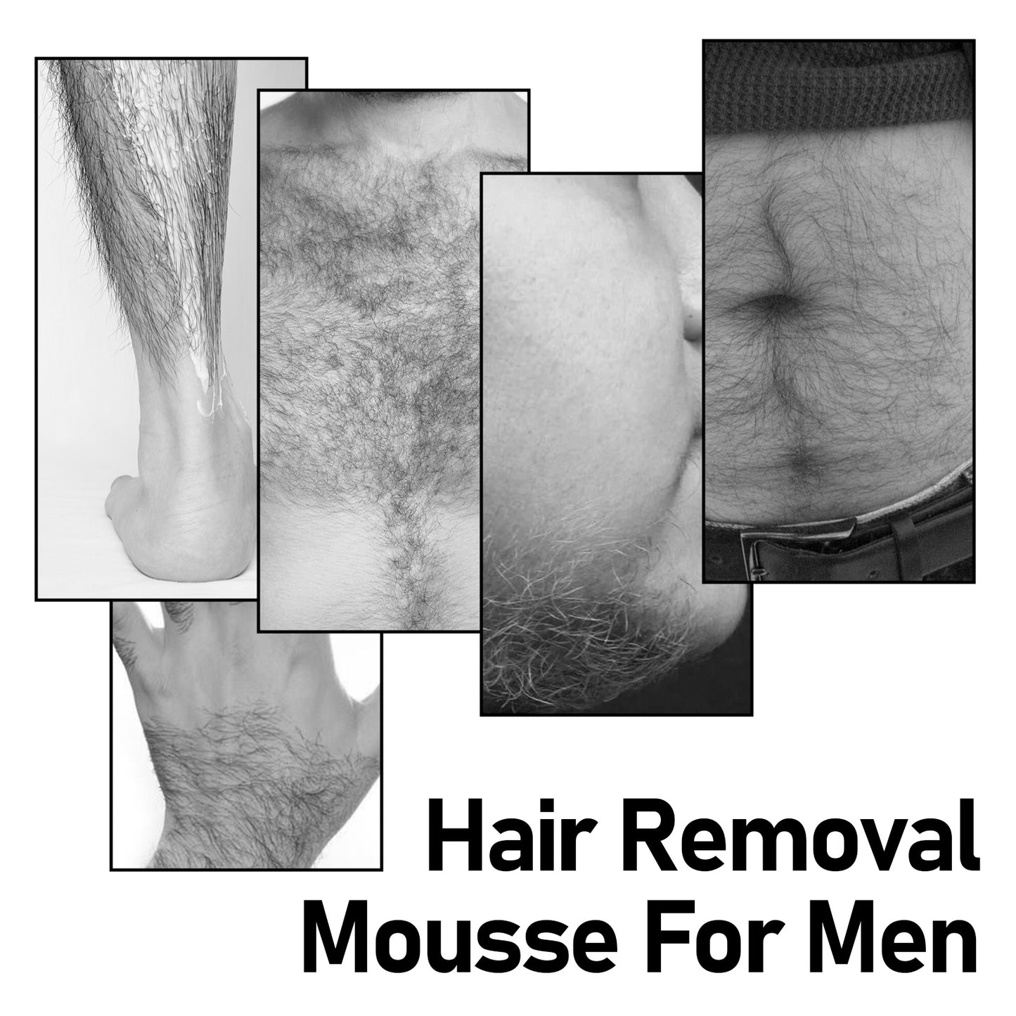 Body Hair Chest Thighs Underarms Gentle Non-irritating Clean Hair Removal Mousse