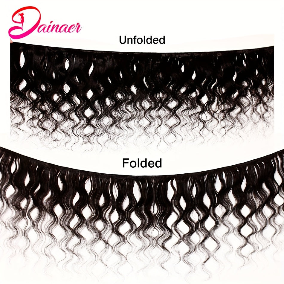 Brazilian Natural Wave Bundles With Closure Human Hair 4 Bundles With 4x4 HD Lace Closure Natural Color Human Hair Extensions With Closure Free Part