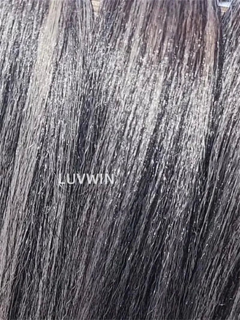 13x4 HD Transparent Pepper Gray Beginner Friendly Body Wave Lace Front Wigs 260 Density Wavy Glueless Wig 100% Human Hair Wig