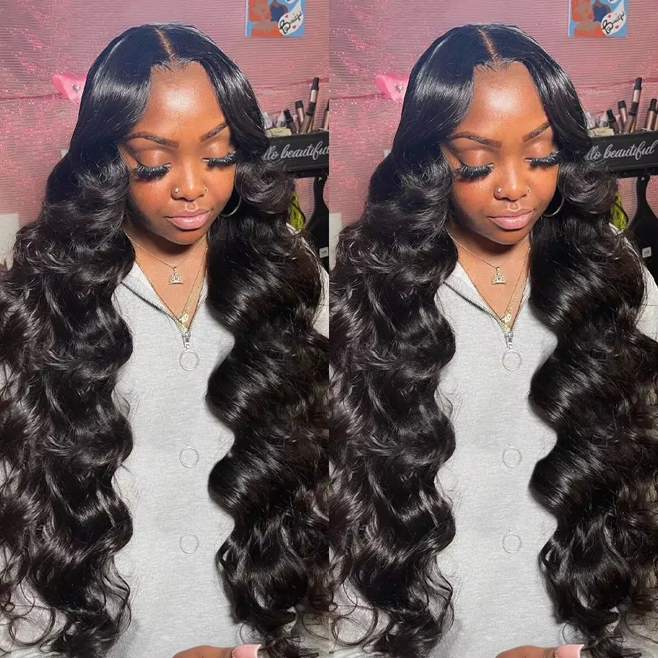 30 32 34 Inch Deep Wave Human Hair Bundles Remy Curly Human Hair Bundles 100% Human Hair Water Wave Extensions 2 3 4 Bundles