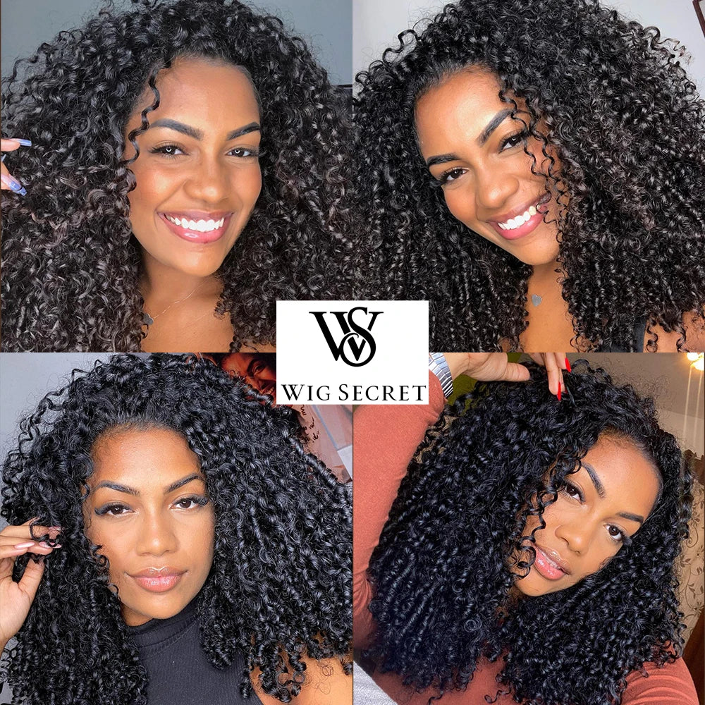 Real Brazilian Spiral Curly 10A Human Hair Bundles Deep Curly Remy Hair Weave Bundles Extensiones 3B-3C Hair Bundles No Tangle