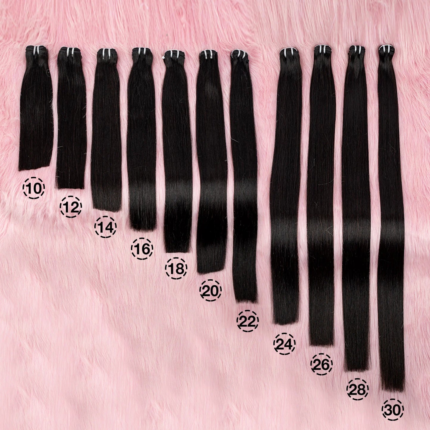 16A Double Drawn Bone Straight Raw Vietnamese Human Hair Bundles 24 26inch 100% Unprocessed Raw Virgin Hair Extensions for Women