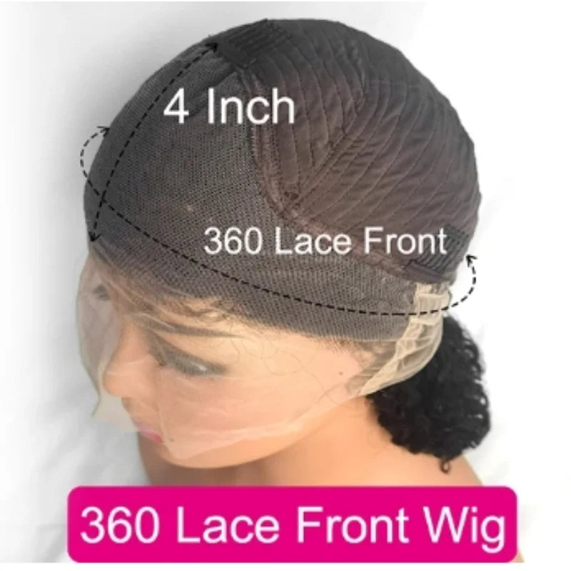Right partial body wave wig Human wig eal hair Brown pick-dyed suitable for black women Easy to wear Glue-free transparent wig S