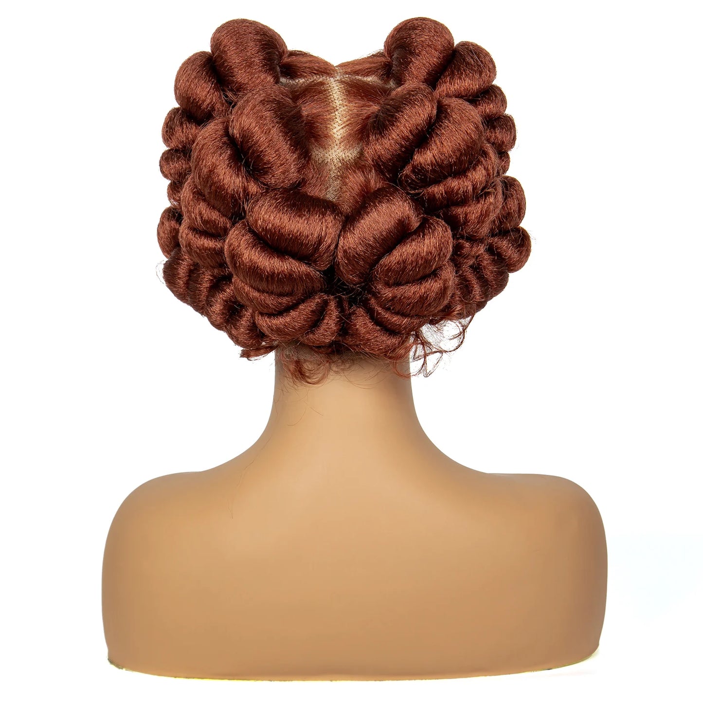 Synthetic Full Lace Handmade Bantu Braided Wigs Short Cute Natural Braided Lace Wigs For Black Women Knotless Braids Wigs