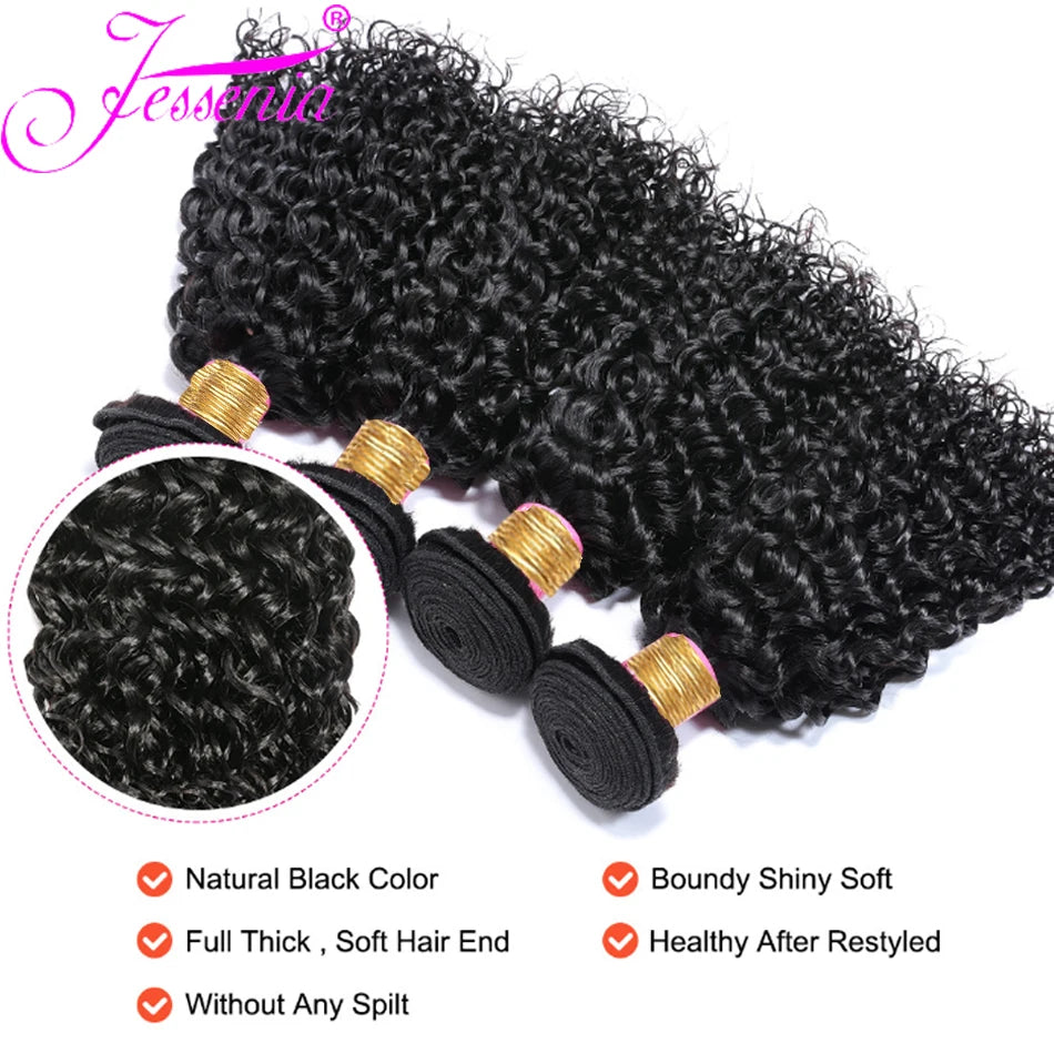 Short Cheap Afro Kinky Curly Hair 3Bundles Deal Raw Brazilian Hair 100% Virgin Human Hair Weave Extension Natural Color 100G/PCS