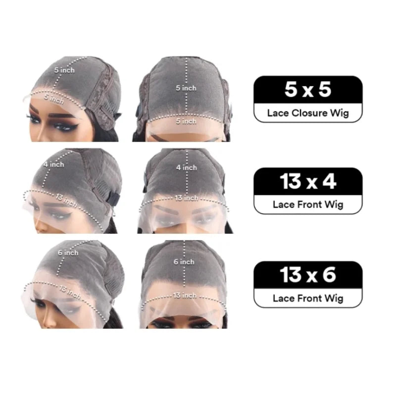 Right partial body wave wig Human wig eal hair Brown pick-dyed suitable for black women Easy to wear Glue-free transparent wig S