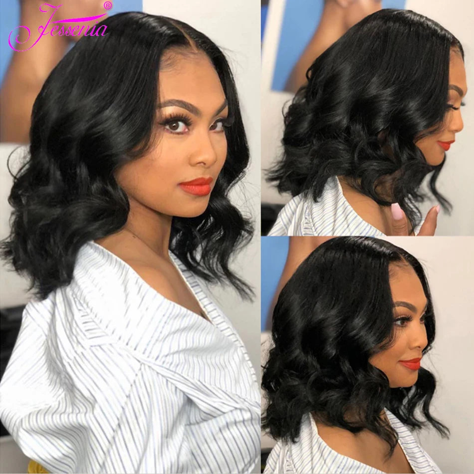 Indian Body Wave Raw Hair Bundles Short Loose Body Human Hair Weaving 3Bundles Deal 100% Virgin tissage Hair Extensions Onsale