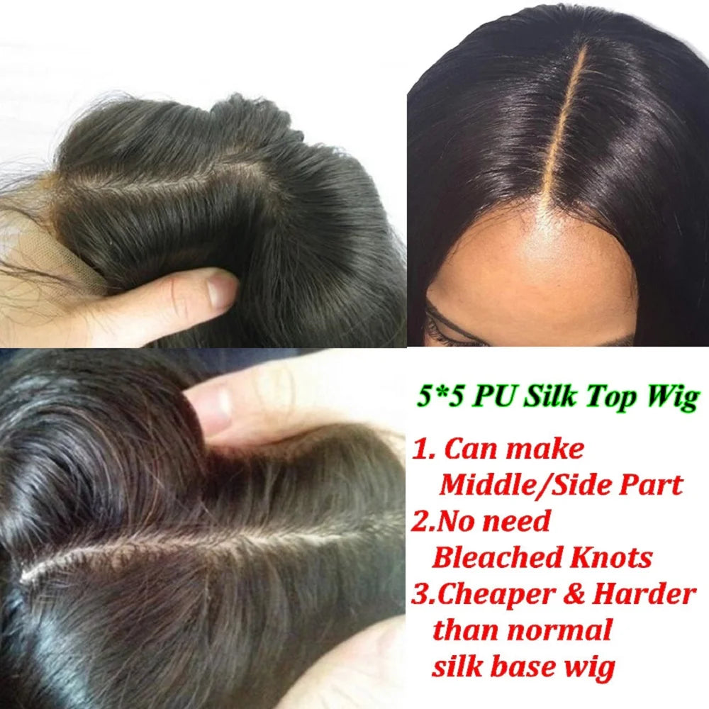 Jet Black Ombre Orange Ginger Mixed Colored Human Hair Long Wigs Body Wave Lace Front Wig Real Human Hair Wig for Black Women