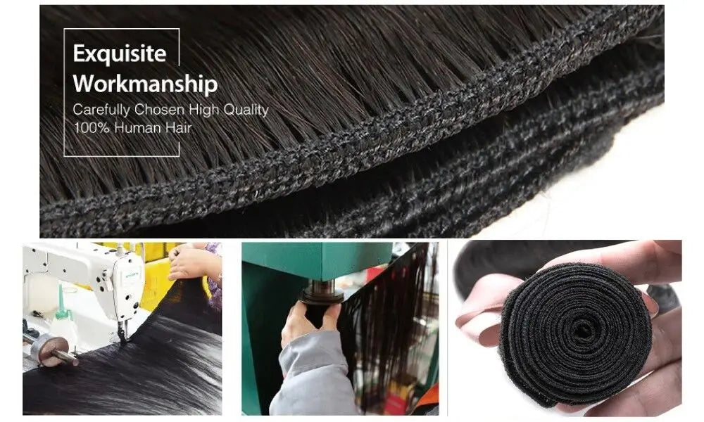 Double Drawn Aunty Funmi Hair Bundles Brazilian Remy Hair Bouncy Curly Weave Weft Human Hair Extensions For Black Women Luffy