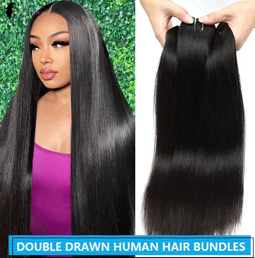 Wholesale Original Bundles Human Hair 15a Cuticle Aligned Natural Color Straight Hair Weft Double Drawn Vietnamese Hair Vendors