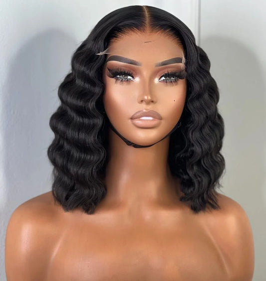 Raw Burmese Curly Hair Bundles and Closure Set Virgin Human Hair Raw Burmese Curly Hair Bundles Loose Wave