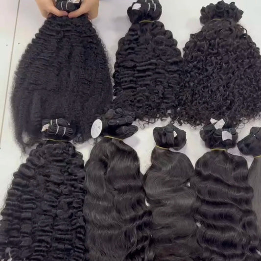 Raw Hair Wholesale Vietnamese Human Hair Bundles Virgin Unprocessed Raw 100% Human Hair Burmese Curly