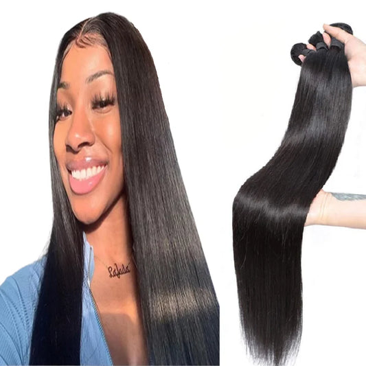Best Selling Wholesale Factory Price 100% Human Hair Virgin Hair Bundles Straight Hair Extensions