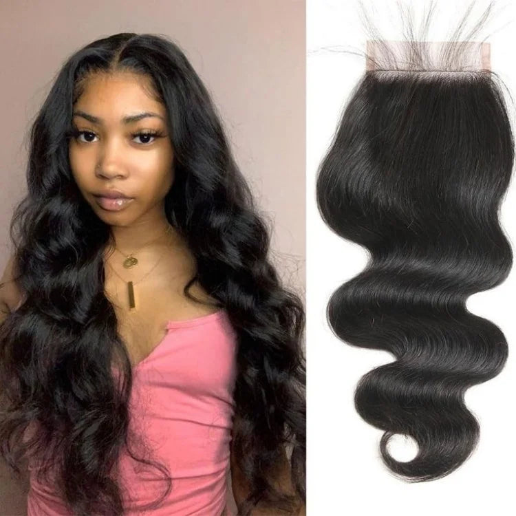 Cheap 13x4 HD Lace Frontal Closure 100% Brazilian Virgin Human Hair Body Wave Transparent Lace Pre \Plucked with Baby Hair