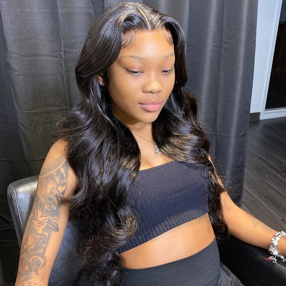 30 32 Inch Body Wave 3 4 Bundles Brazilian Unprocessed Human Hair Bundles 100% Loose Wavy Doule Drawn Bundles Weave Extensions