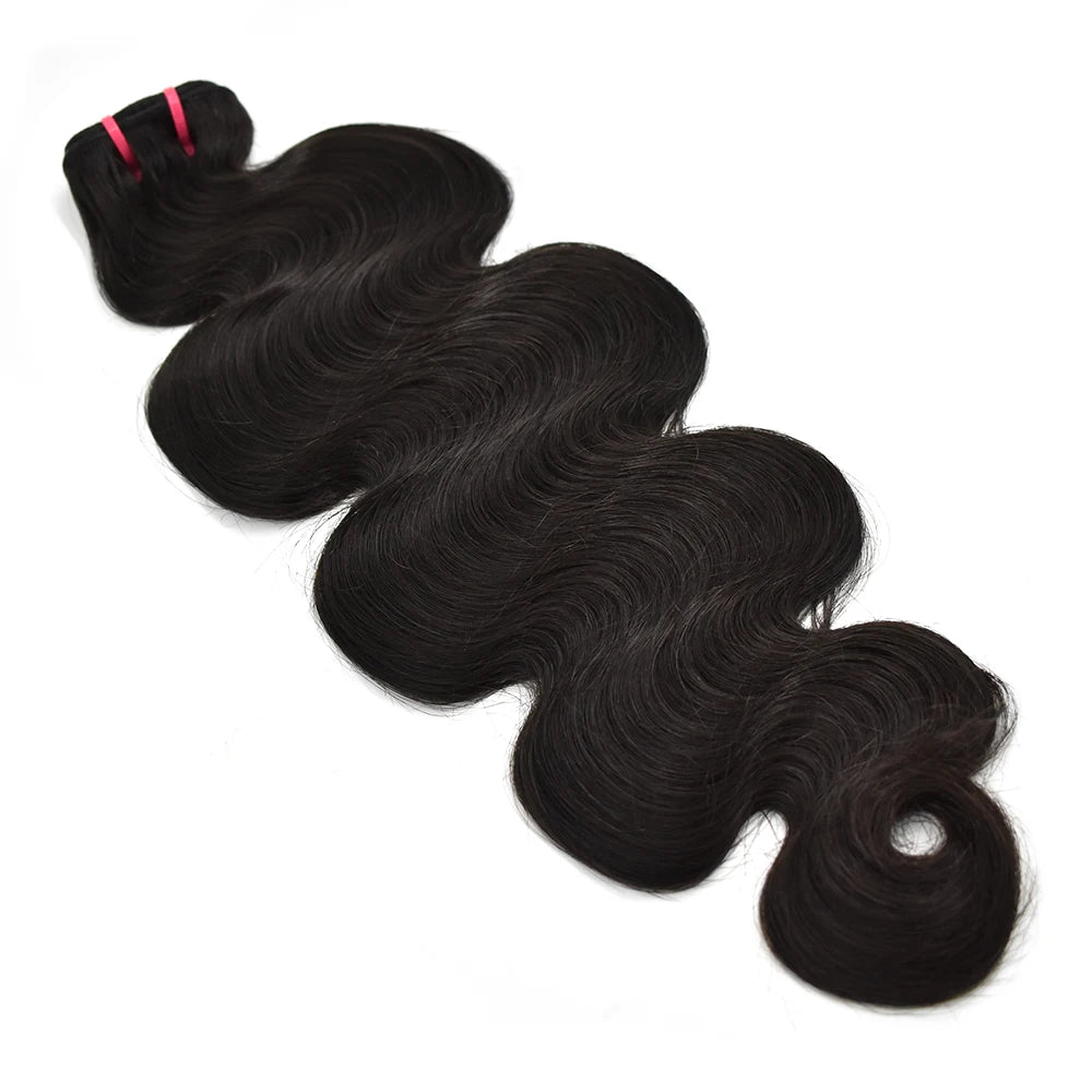 100 % Natural Human Hair Body Wave Bundle Double Drawn Virgin Hair Thick and Full Ends