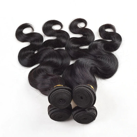 30 32 Inch Body Wave 3 4 Bundles Brazilian Unprocessed Human Hair Bundles 100% Loose Wavy Doule Drawn Bundles Weave Extensions
