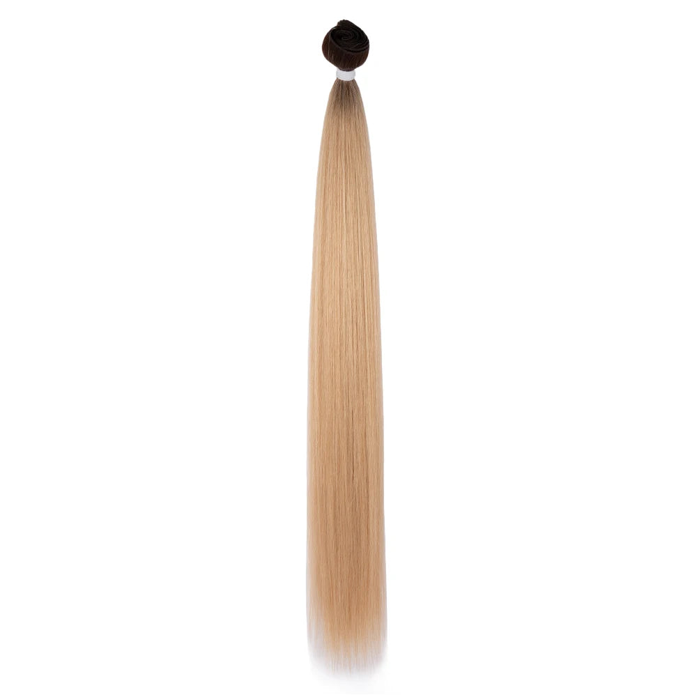 Brazilian Human Hair Hand Feel Super Soft Smooth No Tangle No Shedding Hair Bundles With Closure Synthetic Hair Extension