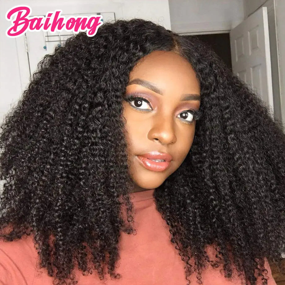Bouncy Curly Human Hair Bundles With Closure 4x4 Closure Mongolian Afro Kinky Curly Human Hair Extensions With Closure Wholesale