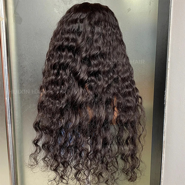 Wholesale Vendor 100% Raw Virgin Cuticle Aligned Brazilian Indian Human Hair Black Natural Wave 5x5 HD Lace Closure Glueless Wig