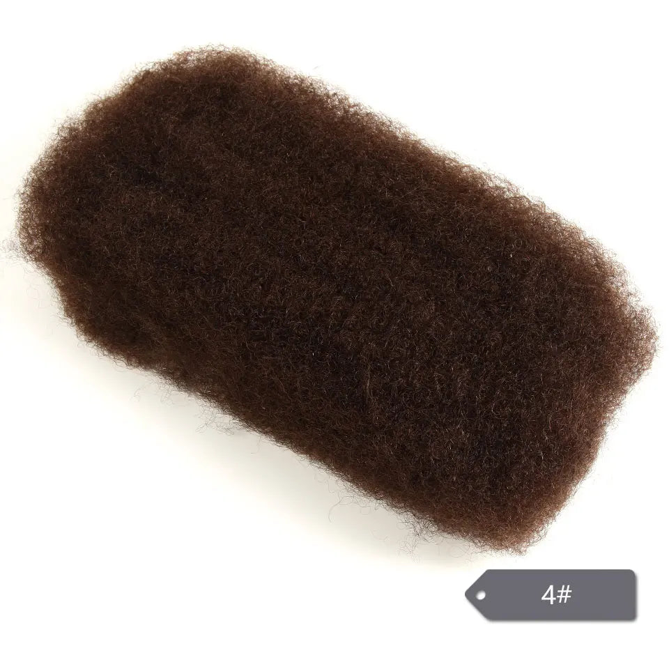 Sleek Afro Kinky Bulk Human Hair Extensions US Local Shipping Natural Black/Brown Lightweight for Braiding Styling Everyday Wear