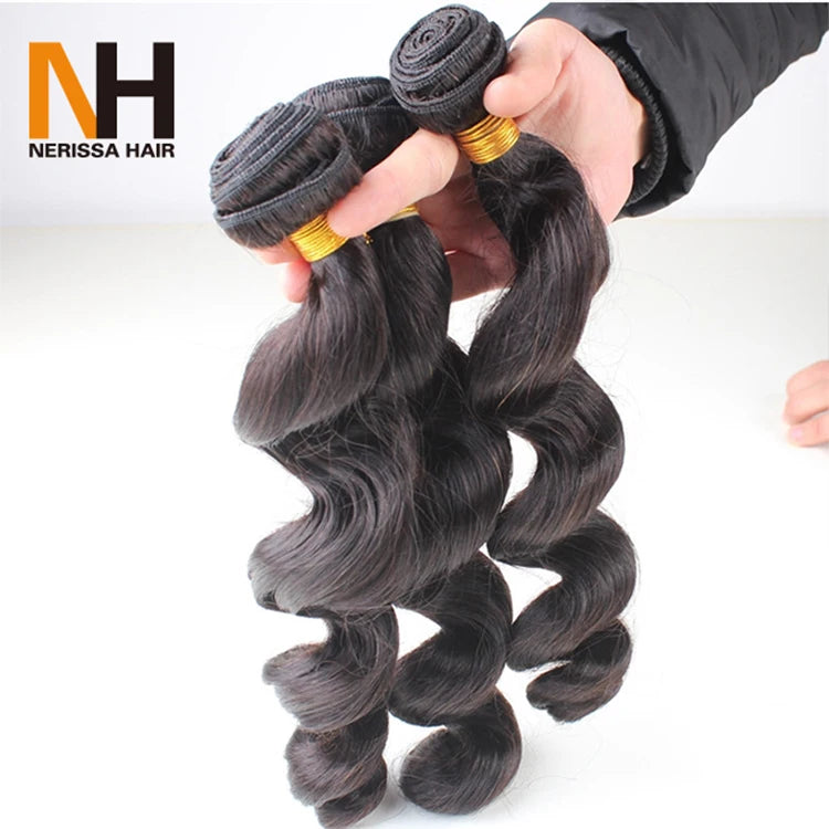 Dropshipping No Synthetic Hair Hair Extensions Loose Wave Human Hair Malaysian 7a 8a 9a Bundles