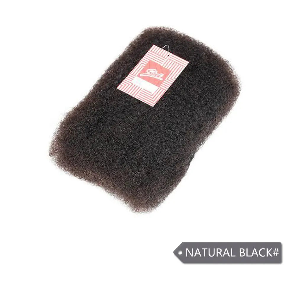 Sleek Afro Kinky Bulk Human Hair Extensions US Local Shipping Natural Black/Brown Lightweight for Braiding Styling Everyday Wear