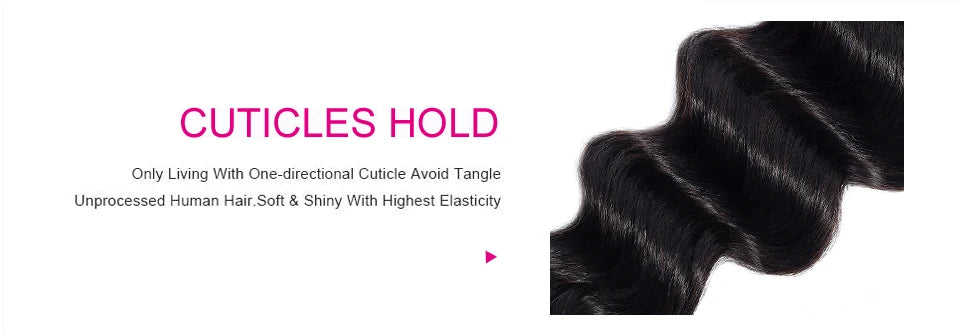 Yyong Loose Deep Wave Bundles With 6x6 Lace Closure Brazilian Remy Human Hair Bundles With Closures 3/4 Bundles With Closure
