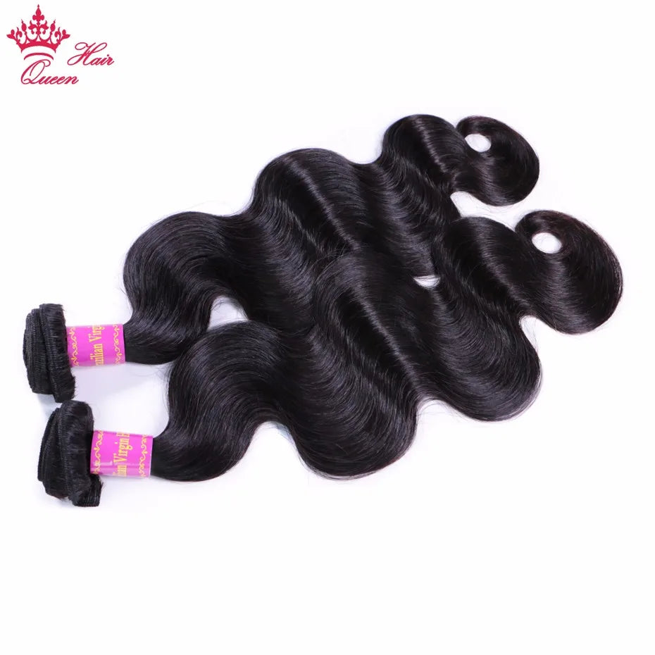 Queen Hair Top Quality Unprocessed Raw Virgin Hair Body Wave Bundles Weave Natural Color 100% Human Hair Best Quality Weft