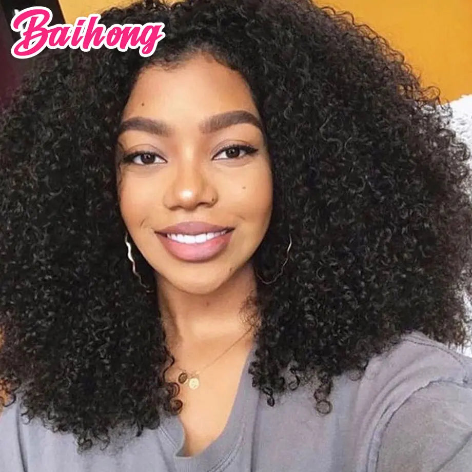 Bouncy Curly Human Hair Bundles With Closure 4x4 Closure Mongolian Afro Kinky Curly Human Hair Extensions With Closure Wholesale