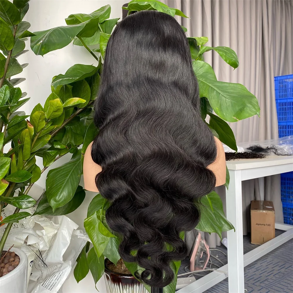 Brazilian Unprocessed Virgin Hair  Lace Front Wigs Human Hair Body Wave 13x4 HD Transparent Lace Frontal Wigs