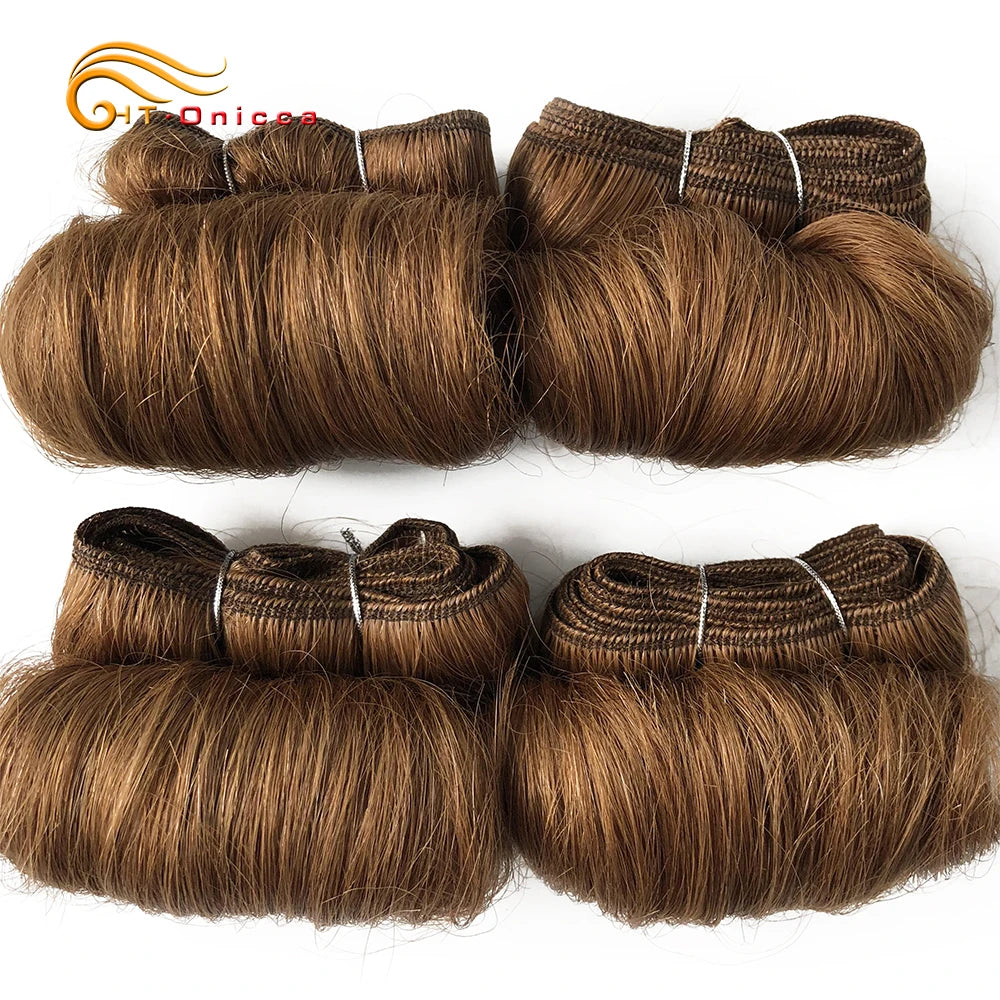 4Pcs/Lot Loose Wave Hair Extensions 100% Human Hair Bundles 1B 27 30 99J Burgundy Colored Indian Human Hair Weave Bundles