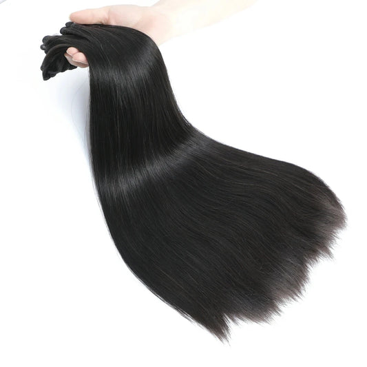 Wholesale Original Bundles Human Hair 15a Cuticle Aligned Natural Color Straight Hair Weft Double Drawn Vietnamese Hair Vendors
