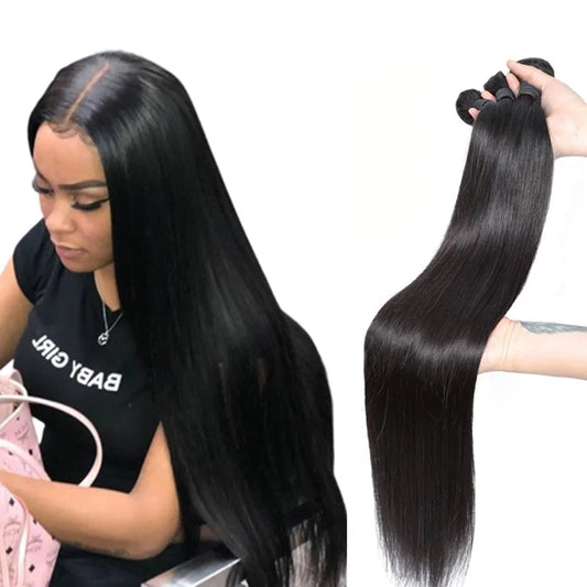Best Selling Wholesale Factory Price 100% Human Hair Virgin Hair Bundles Straight Hair Extensions