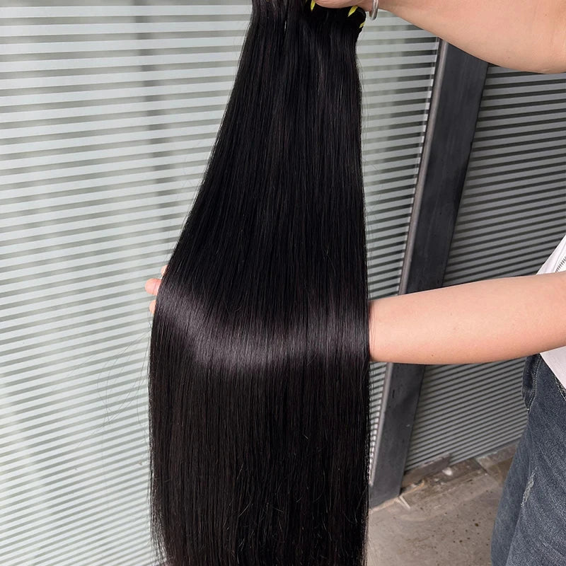 Wholesale 15a Grade Natural Color Raw Brazilian Hair Bundles Virgin Cuticle Aligned Hair Weave Double Drawn Human Hair Supplier