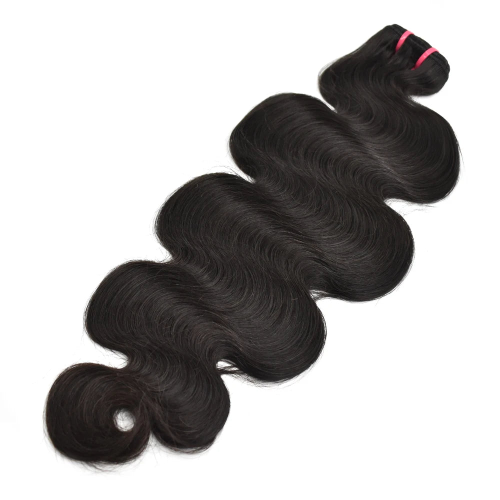 100 % Natural Human Hair Body Wave Bundle Double Drawn Virgin Hair Thick and Full Ends