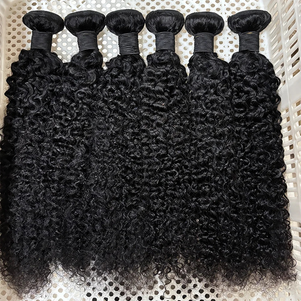 24 24 24 Inch Curly Wave Bundles Queenlike Deep Curly Human Hair Bundles Brazilian Weave 100% Raw Hair Bundles 3-5 Days Delivery