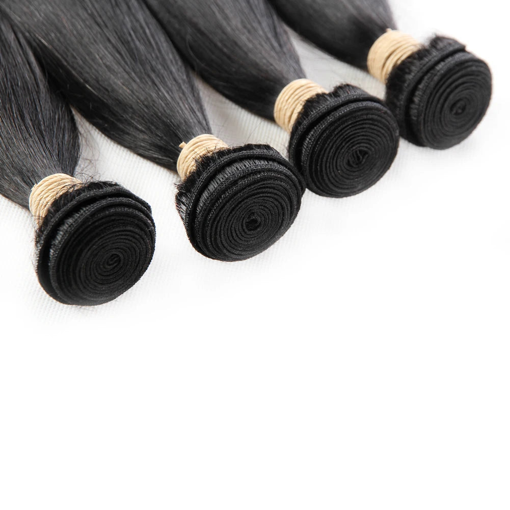 50g Bone Staight Human Hair Extensions Bundles 100% Human Hair Weaving 24 26 28 30 Inch Natural Black Brazilian Virgin Hair