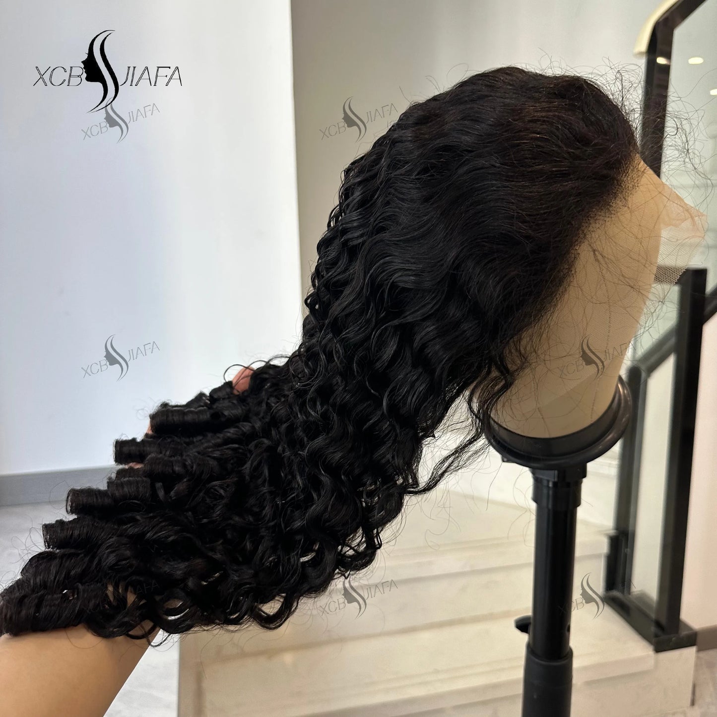 Burmese Curly Human Hair Wigs 12A Vietnamese Hair 13X6 Hd Transparent Lace Front Wig Vietnamese Raw Human Hair 200% Density