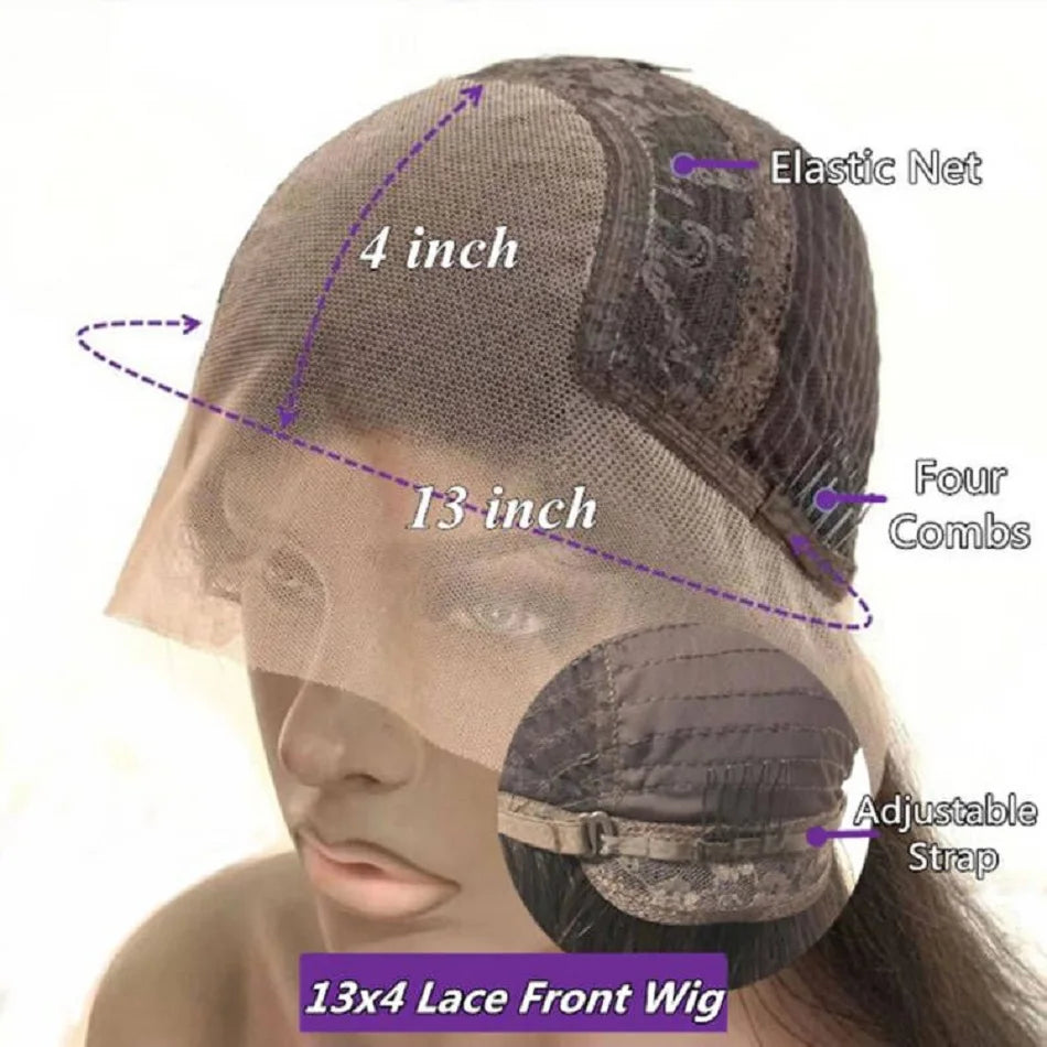 Jet Black Ombre Orange Ginger Mixed Colored Human Hair Long Wigs Body Wave Lace Front Wig Real Human Hair Wig for Black Women