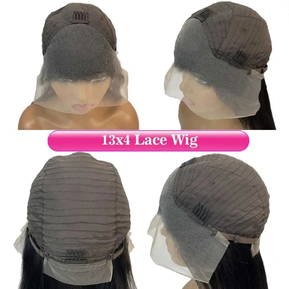 Remy Colored #613 Brazilian 100% Human Hair Wigs Half Black and Half Blonde Straight Lace Front Wigs Human Hair Wigs For Women